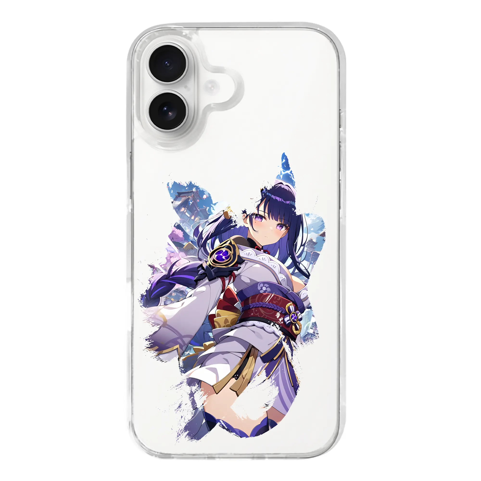 原 神 グッズ 雷電将軍 - iPhone 17シリーズ 透明スマホケース – 薄型・耐衝撃・精密フィット保護カバー